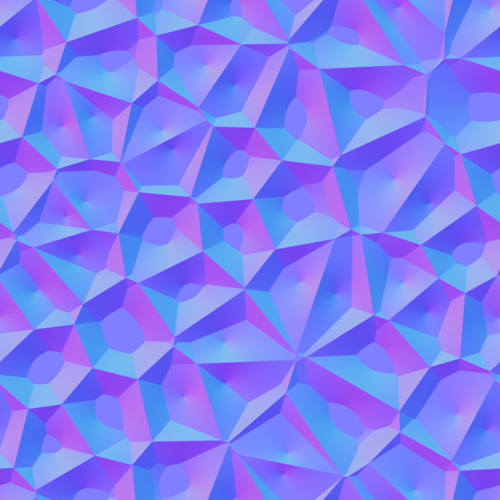 Seamless Cracked Cells Normal Map — free seamless normal texture, 1024×1024